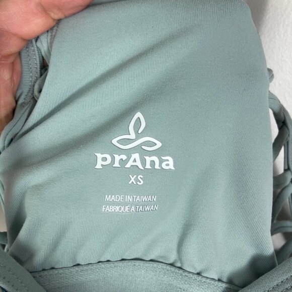 Prana Ardor Dress Green Print Agave Samba Built In Bra Size XS Sweat Wick Travel - Picture 4 of 11